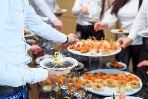 Food Buffet Catering Dining Eating Party Sharing Concept. people group catering buffet food